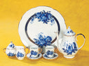 Royal Blue Roses Tea Service