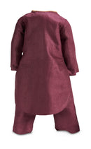 Plum Silk Three-Piece Ensemble