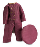 Plum Silk Three-Piece Ensemble