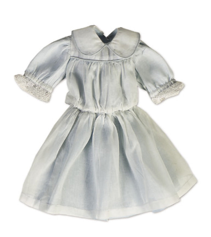 Blue Organdy Dress With Slip Blue Organdy Dress With Slip