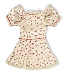 Bebe Jumeau Red Flowered Dress