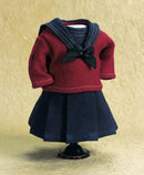 Maroon And Navy Blue Woolen Sailor Suit