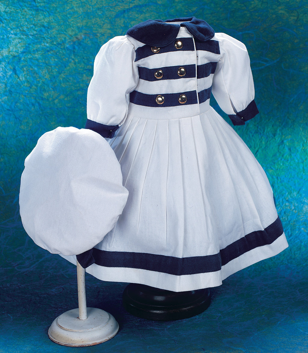 Crisp Sailor Dress & Cap