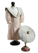 Roseate Beige & Blue Tussah Silk Sailor Suit