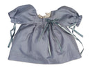 Blue Silk Party Dress