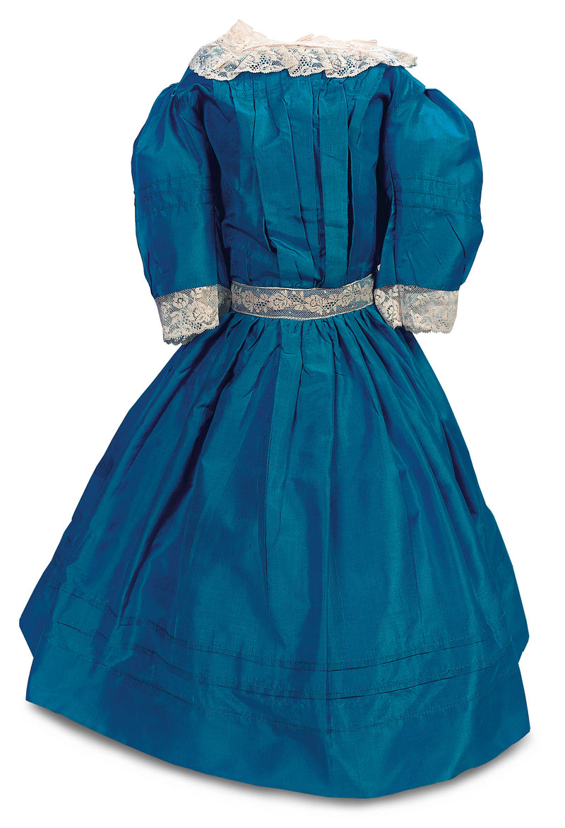 Teal Blue Silk Dress