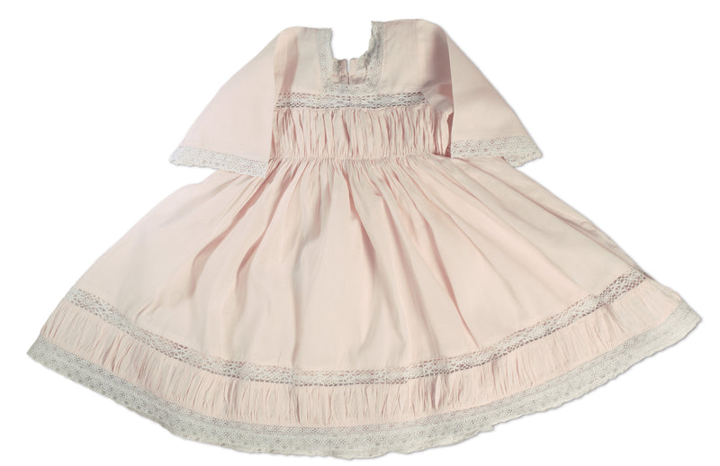 Pink Cotton High Waist Dress