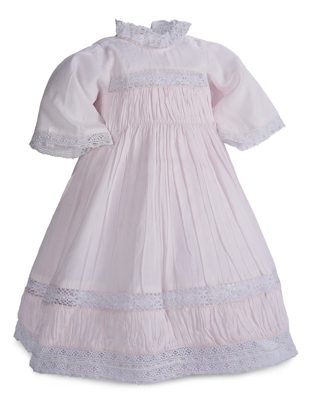 Pink Cotton High-Waist Dress