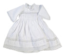 White Dimity High-Waisted Summer Dress