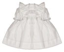 White Cotton Bretelle Dress