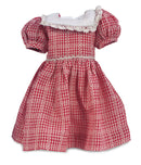 Red & White Checkered  Cotton Dress