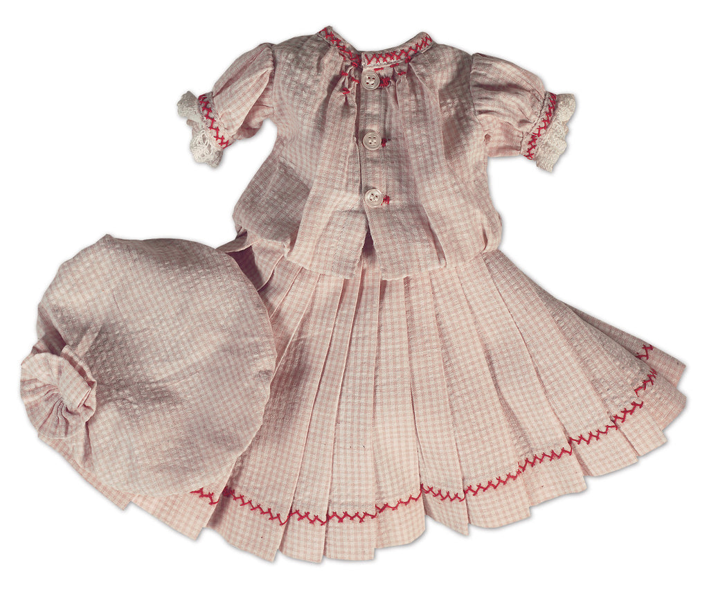 pink and white cotton dress Dress "White and pink" Art.250 The Danilova