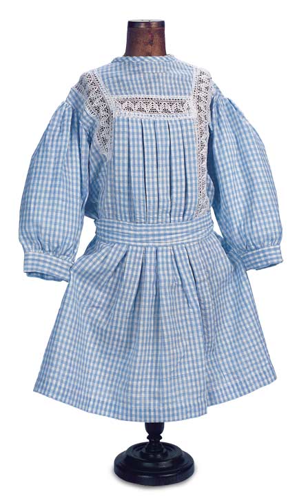 Blue & White Checkered School Dress