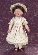 Rosebuds & Cream Cotton Dress & Bonnet