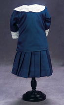 Navy Dress With Jacket & Cream Hat