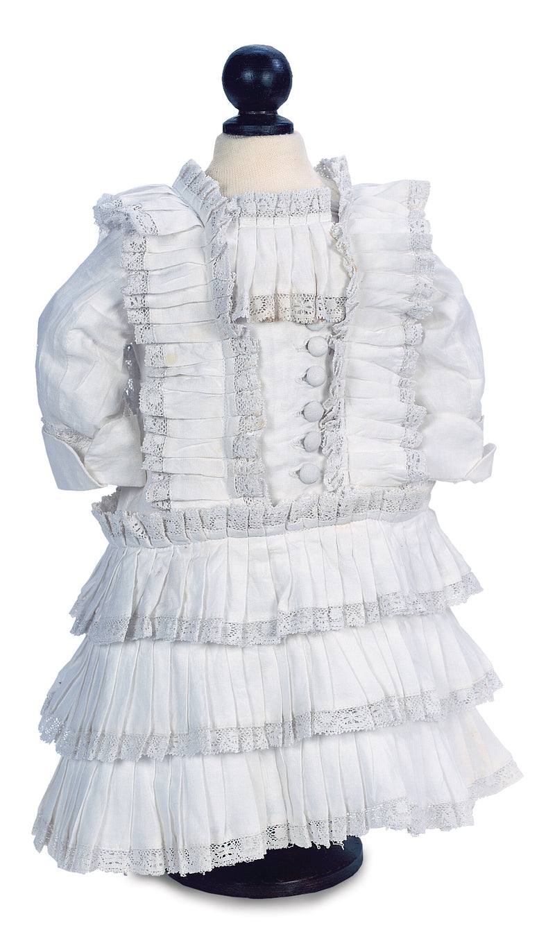 Pure White Cotton Best Dress