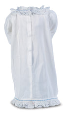 White Dress With Blue Ribbon