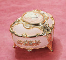 Old Rose Cameo Music Box