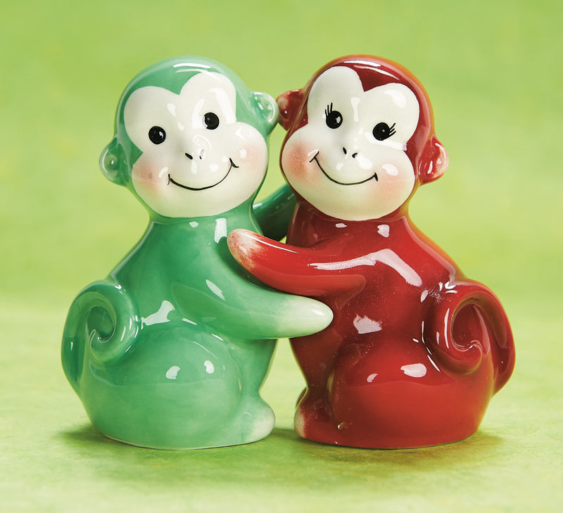 Monkey Lovers Salt and Pepper Shakers