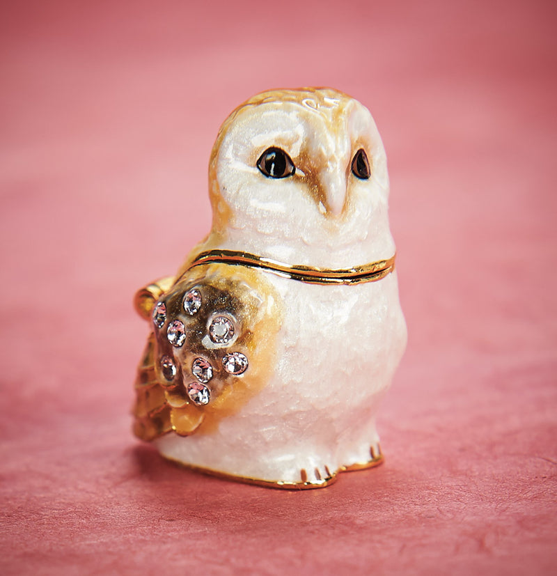 Great Horned Owl, a Petite Sized Trinket Box