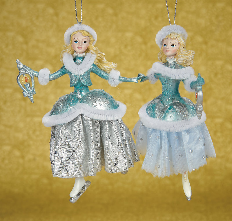 Skating Sisters Ornaments