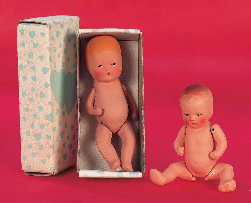 Old Store Stock Little Bisque Babies Out Of Box