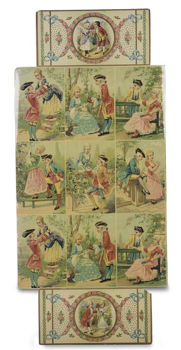 Courtly Scenes Vintage Cards