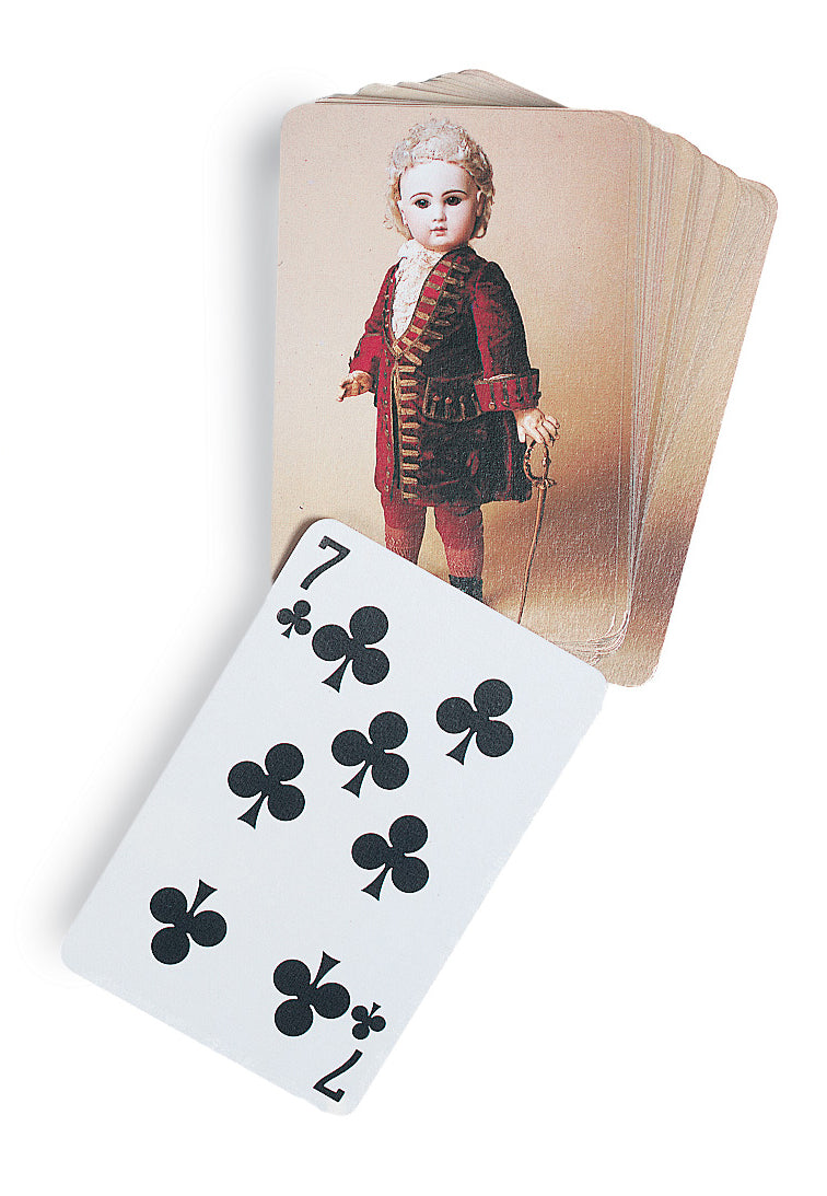 French Boy Playing Cards