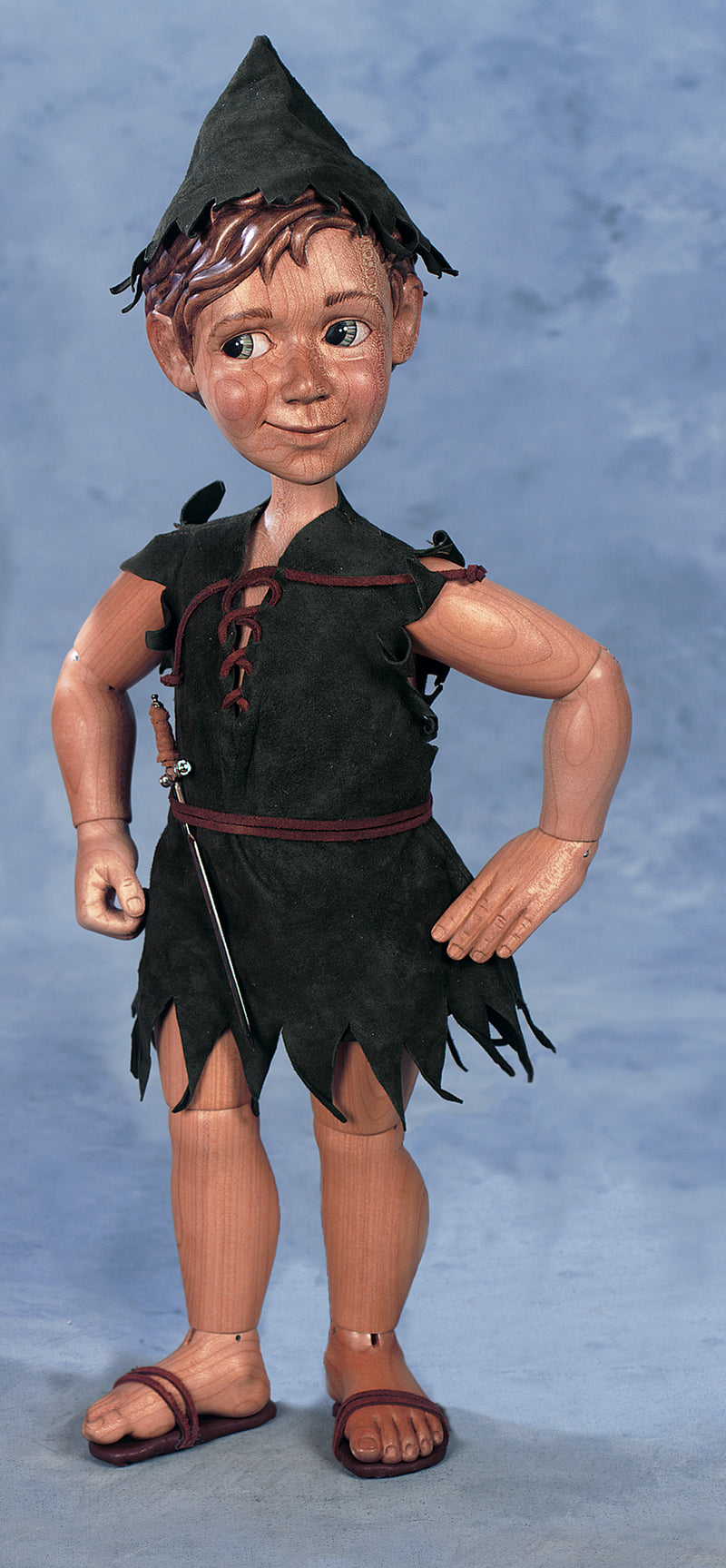 Peter Pan, A Carved Wooden Doll from the Xenis Collection