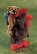 Rooster with Teddy Bear by Deb Canham