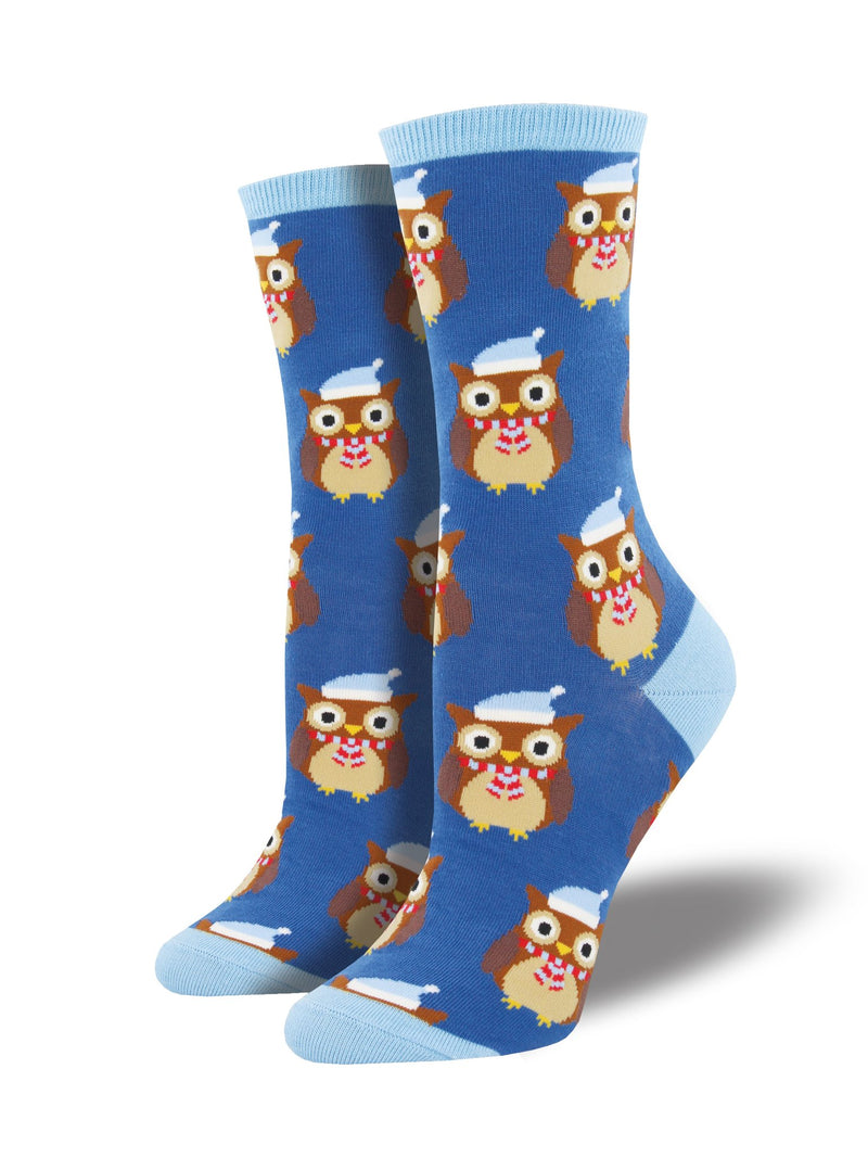Owl Ready For Christmas Womens' Cotton Socks