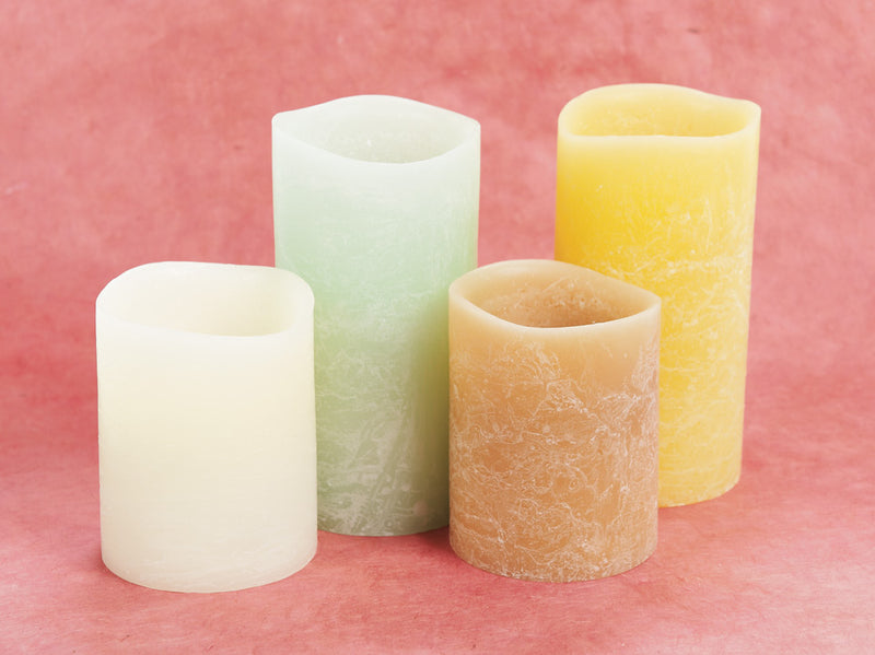 Ivory Unscented Flameless Candle (4")