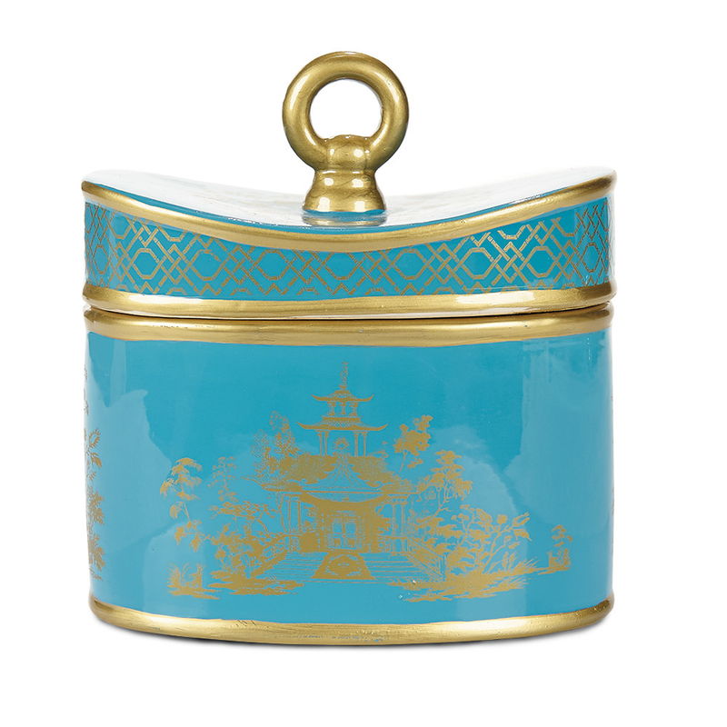 Porcelain Imperial Blossom Candle Jar