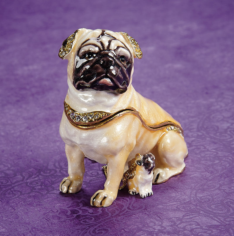 Passionate Pug Trinket Box and Necklace