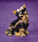 Sweetie Yorkie Trinket Box and Necklace