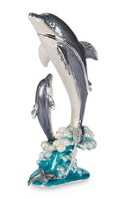 Dancing Dolphins Trinket Box and Necklace