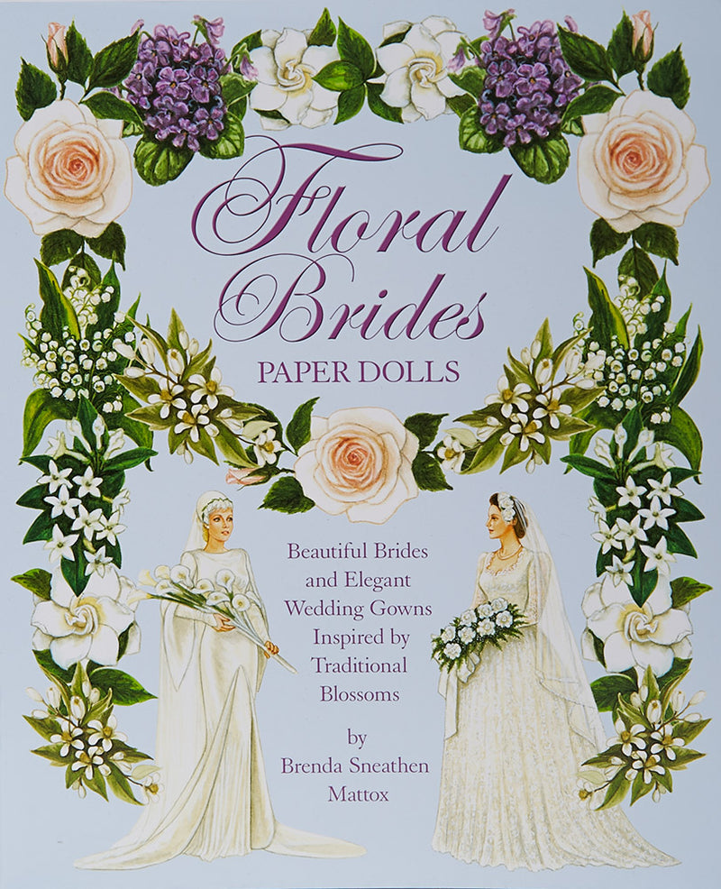 Floral Brides Paper Doll Book