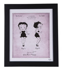 Betty Boop Patent Sketch Framed Print