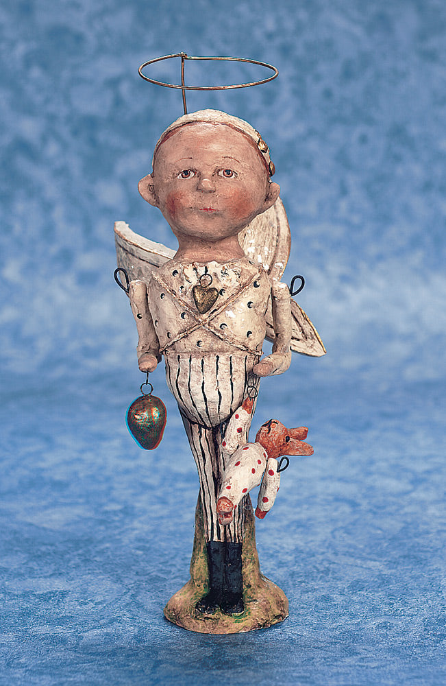 Angel of Hope with Polka Dot Bunny by Debbee Thibault