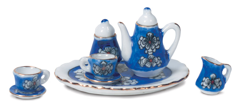 Cobalt Blue Poppy Tea Set
