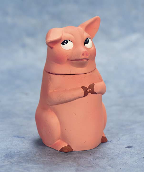 Sitting Up Pig Candy Container