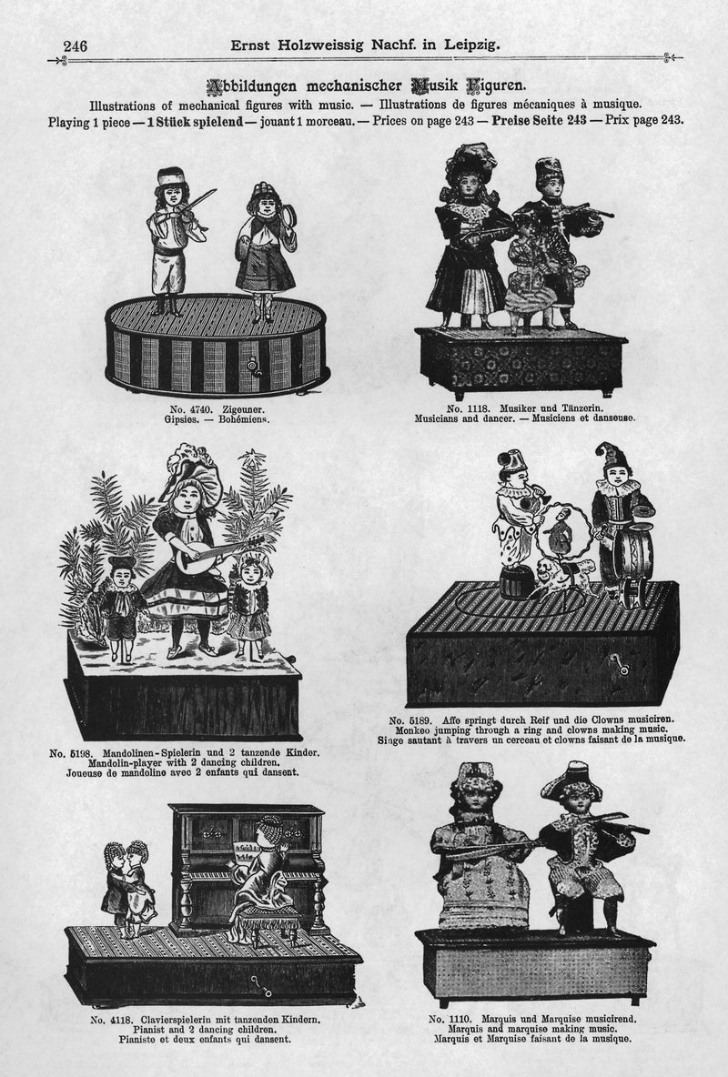 The 1898 Ernst Holzweissig Music Box and Automaton Catalog