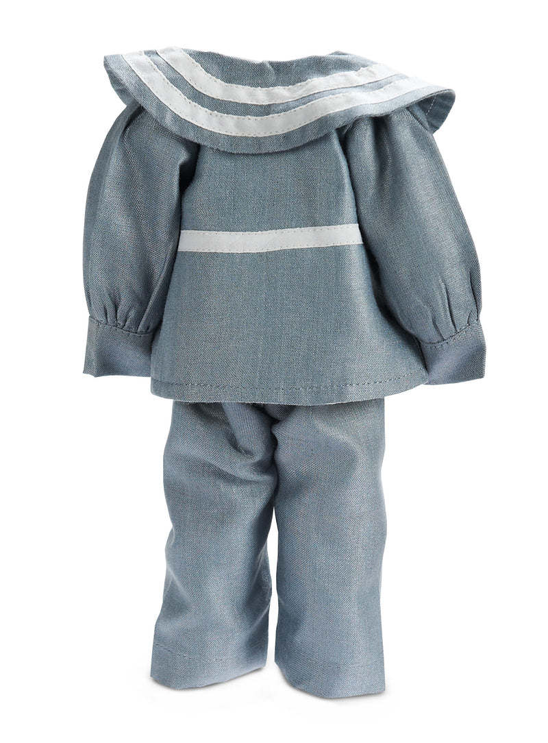 Slate-Blue Silk Four-Piece Sailor Outfit