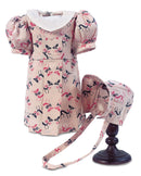 Pink Dancing Dachshund With Bonnet