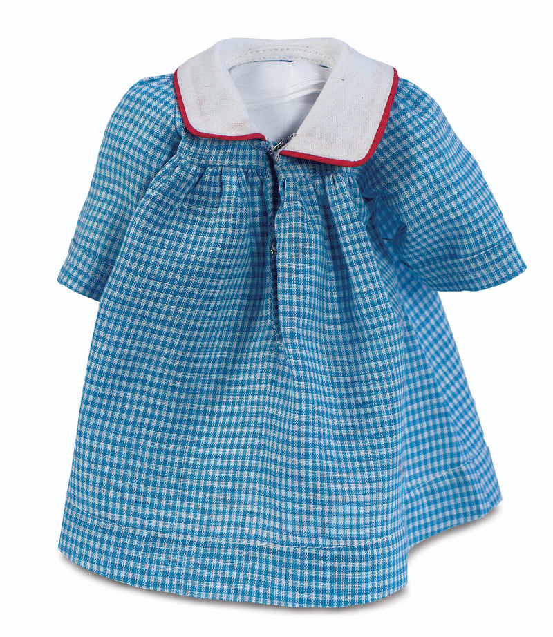 Blue Checkered School Dress With Slip