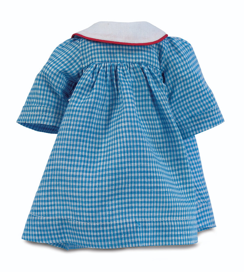 Blue Checkered School Dress With Slip