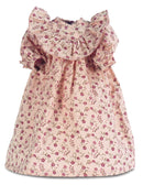 Pink Daisy Dress With Bertha Collar