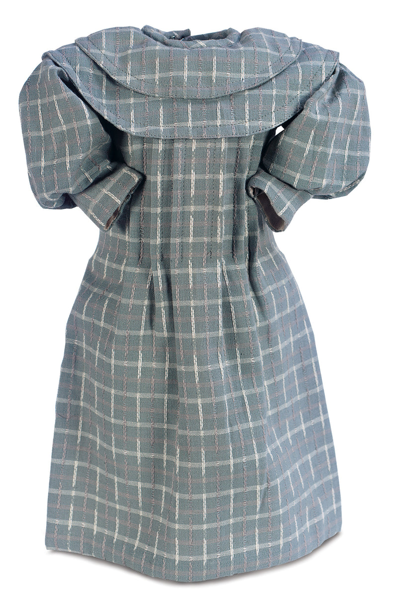 Sage Green Dress With Double Collar