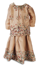 Sandstone Beaded Silk Flapper-Style