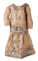 Sandstone Beaded Silk Flapper-Style